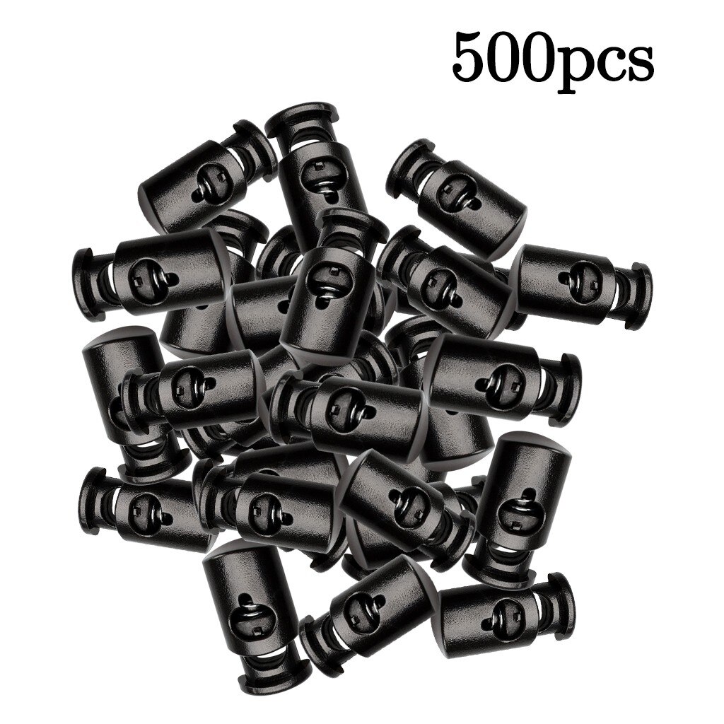 100pcs Round Cord Locks Sliding Spring Clasp Stop Toggle Stopper Round Ball Shape Luggage Lanyard Stopper String Cord Lock #35