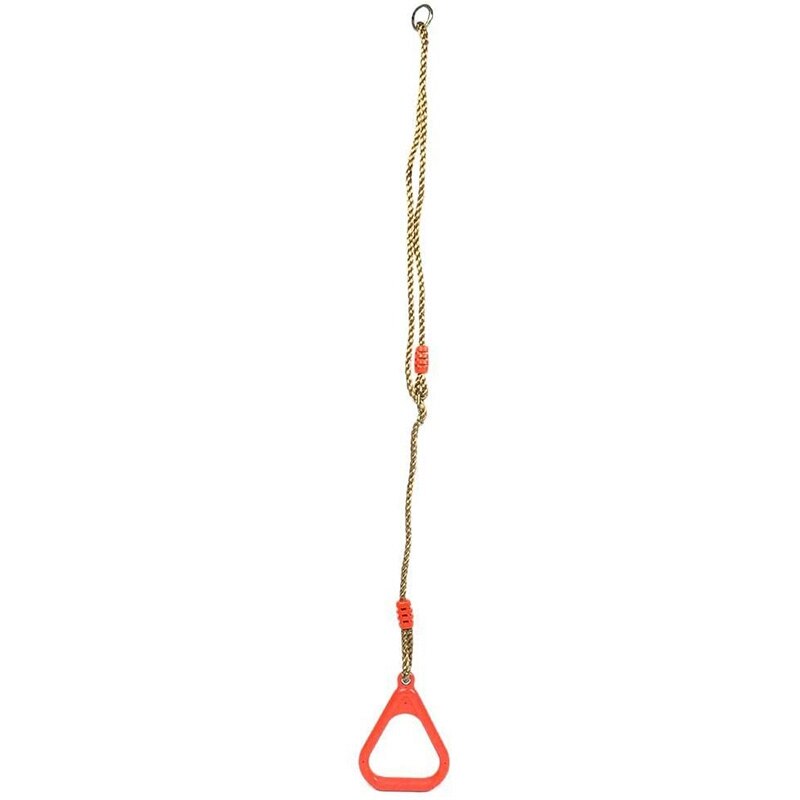 2 stk barne gym gymringer, trapes gym swing, barringer justerbare gym fitness pull up ringer med hengende tau for swing