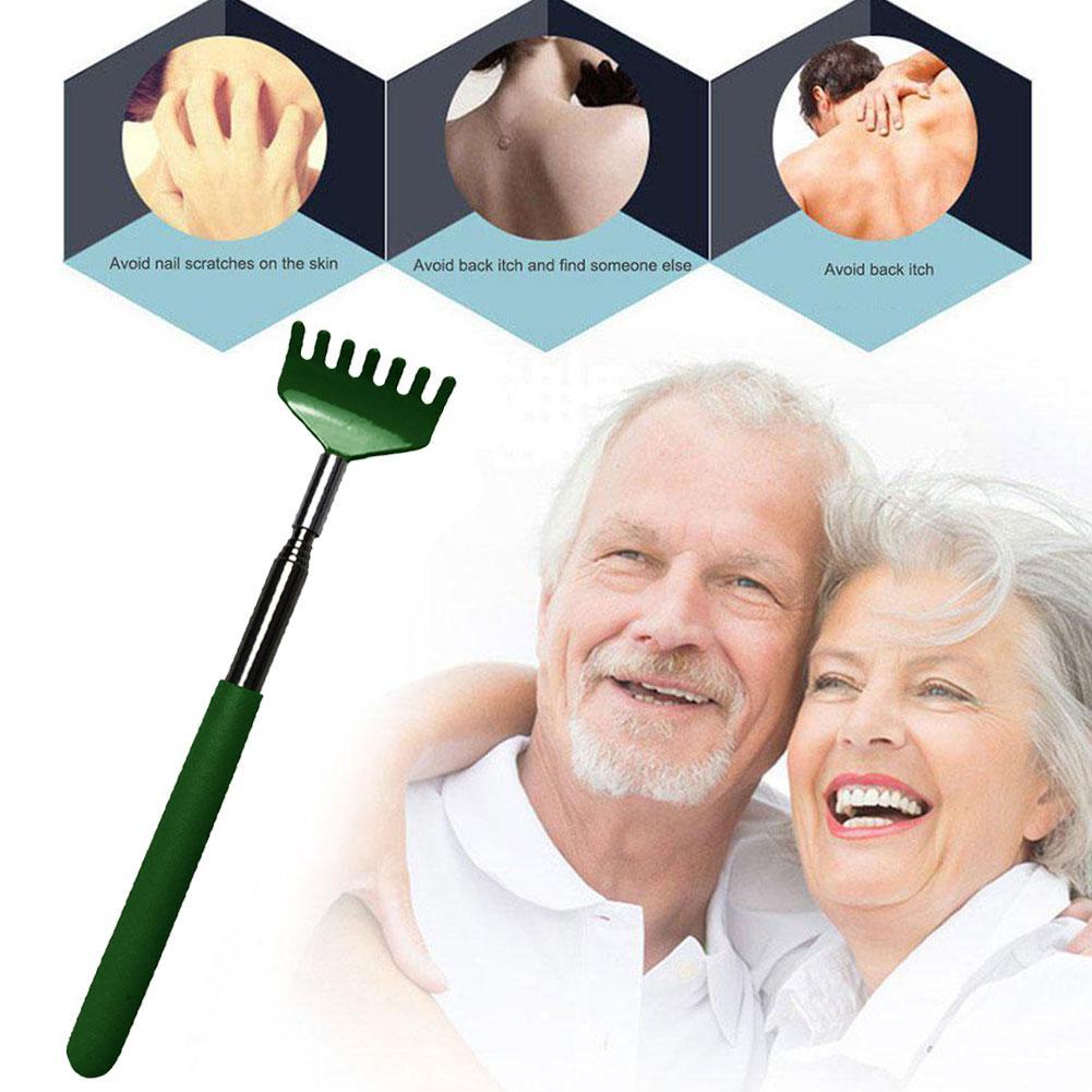 Telescopic Back Scratcher DON'T Ask For Help Scratching Stick Bear Claw Scratching Rake Steel Tickling Massage Tool