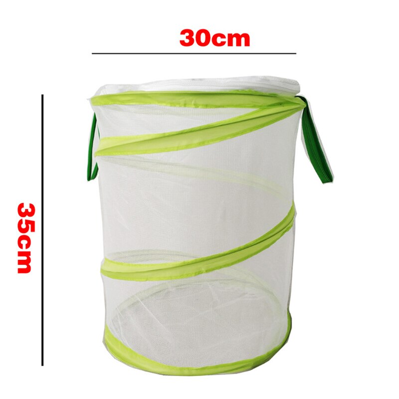 11.8 * 13.78inch Insect Cage Folding Butterfly Cage Pet Anti-Mosquito Net Plant Cultivation Greenhouse Reptile Breeding Mesh Box