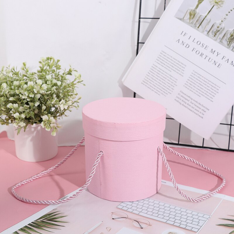 Rød hat æsker blomst emballage papir pose opbevaringskasse blomsterhandler buket blomster emballage æske: Pk