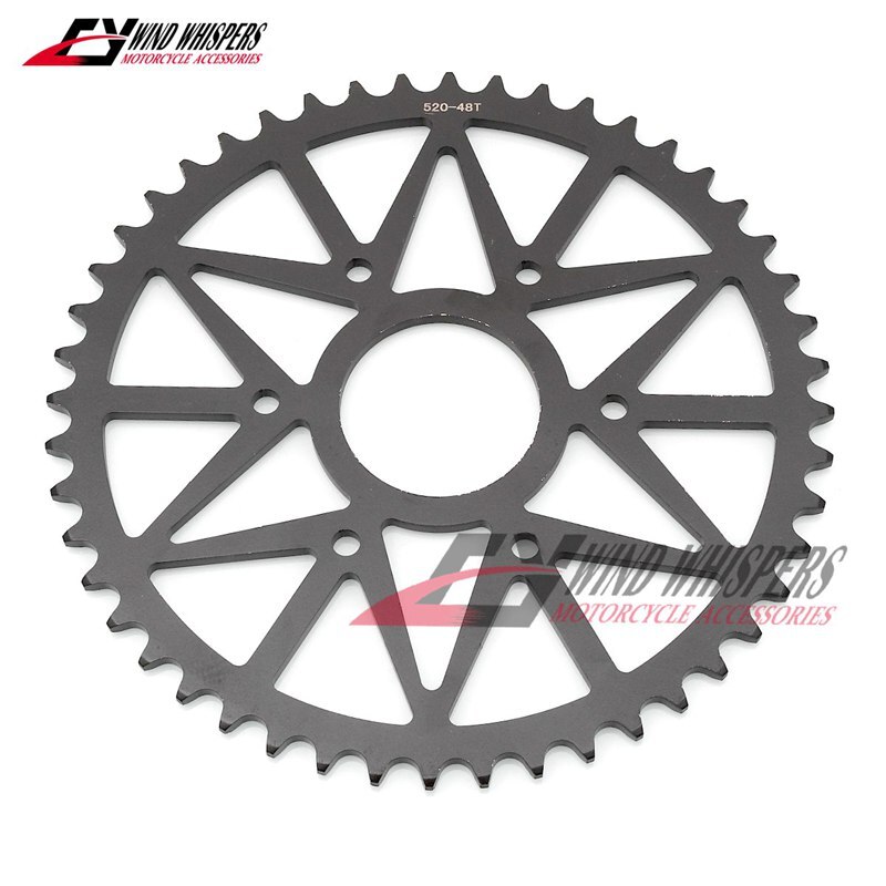 48t/15t 520 motorsykkel foran bak kjedehjul til ktm 390 hertug 390 rc 390 rc r: Bak