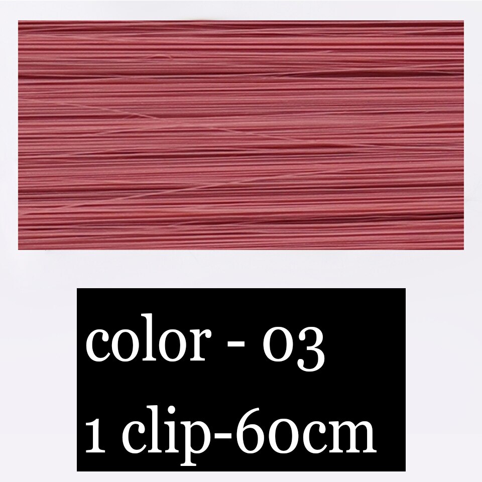 extensions cheveux clip naturel rajout cheveux rajout cheveux Pince synthétique en extension de cheveux rose pièces arc-en-ciel pour les femmes extensions couleur colorée extensions de cheveux perruque MUMUPI: 13