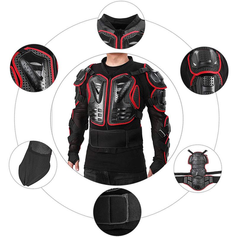 Motorcycle full body Armor jackets men elbow shoulder chest back pad protector Protection Protective Gear Clothing jackets