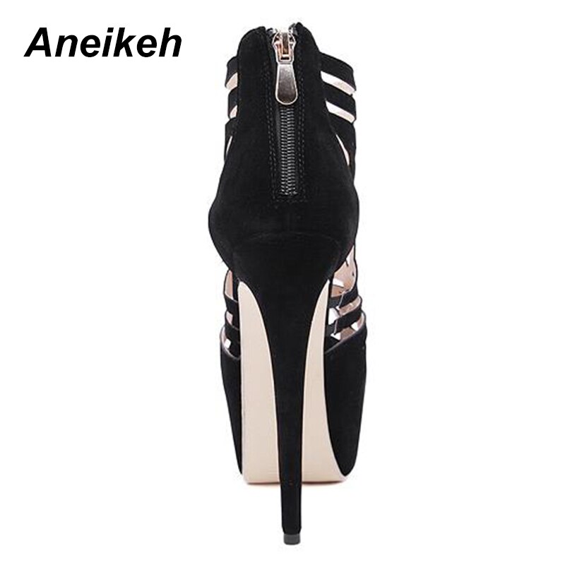 Aneikeh Women Summer Sandals Women Party Shoes Platform Wedding Pumps Stiletto Heels Open Toe High Heels Dress Shoes 116-20#