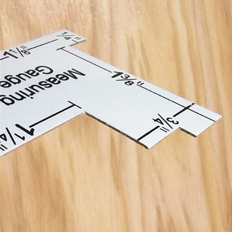 Multi-purpose Measuring Gauge Aluminum Ruler Irregular Sewing Ruler Thickness Measuring Gauge for Patchworks Quilting