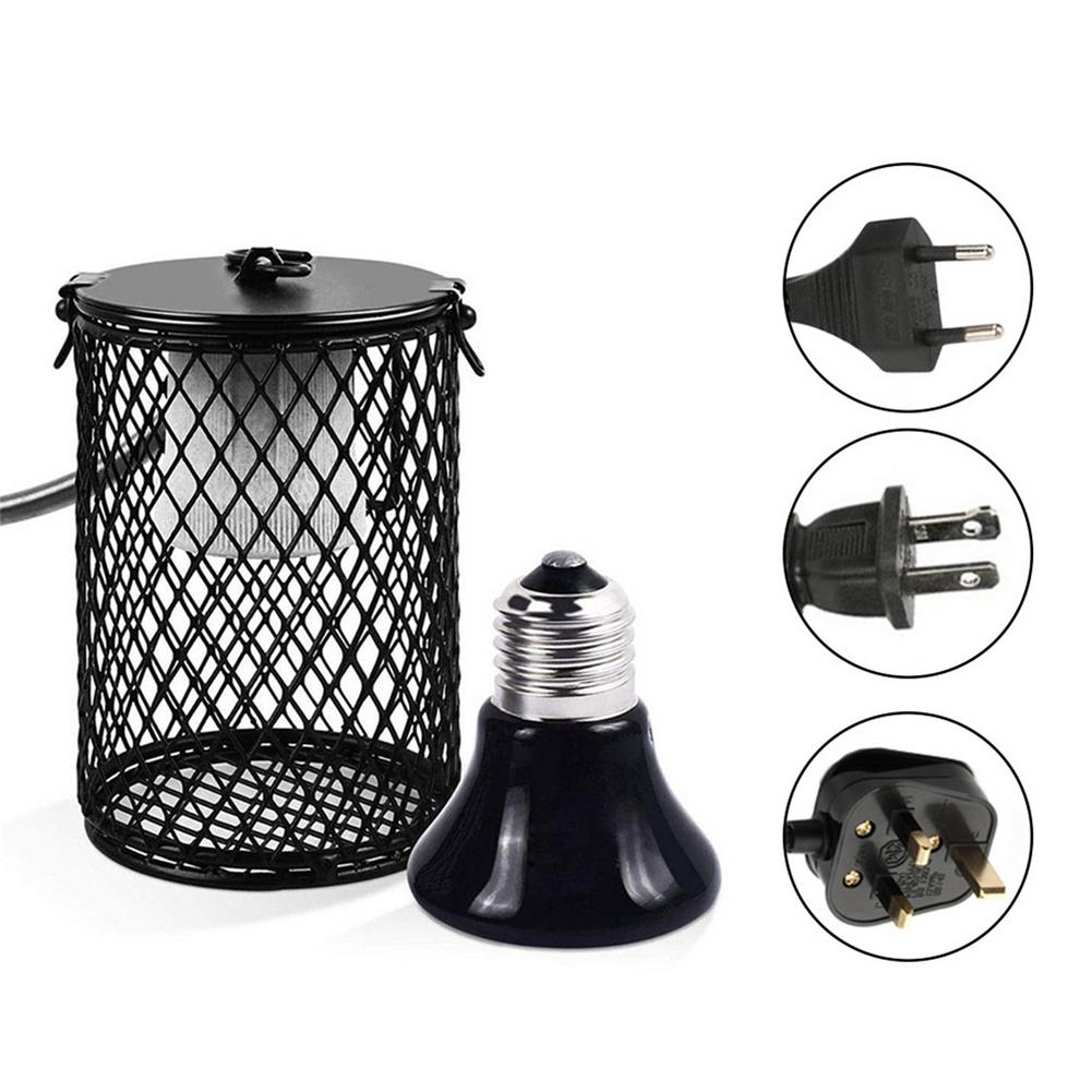 100W Reptiel Verwarming Lampen Ver-infrarood Keramische Verwarming Lamp Schildpad Hagedissen Slangen Huisdier Verwarming Licht Aquarium Habitat Verlichting