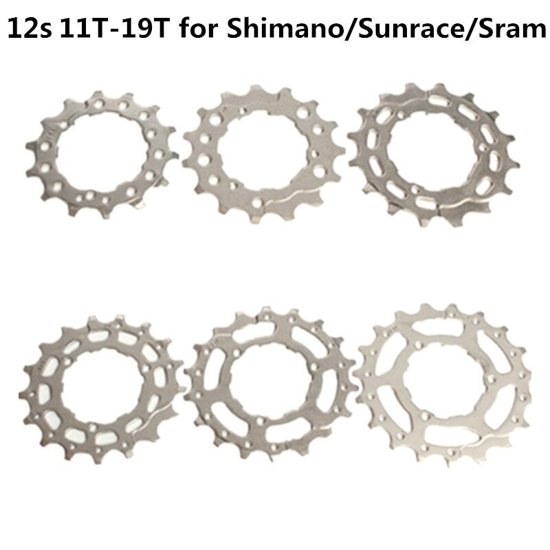 12V Mountainbike Cassette Vliegwiel Tandwiel Cog 12 Speed Mtb 11T-19T 21/23/25T Volledige Bereik Reparatie Onderdelen Fit Shimano Sram Sunrace