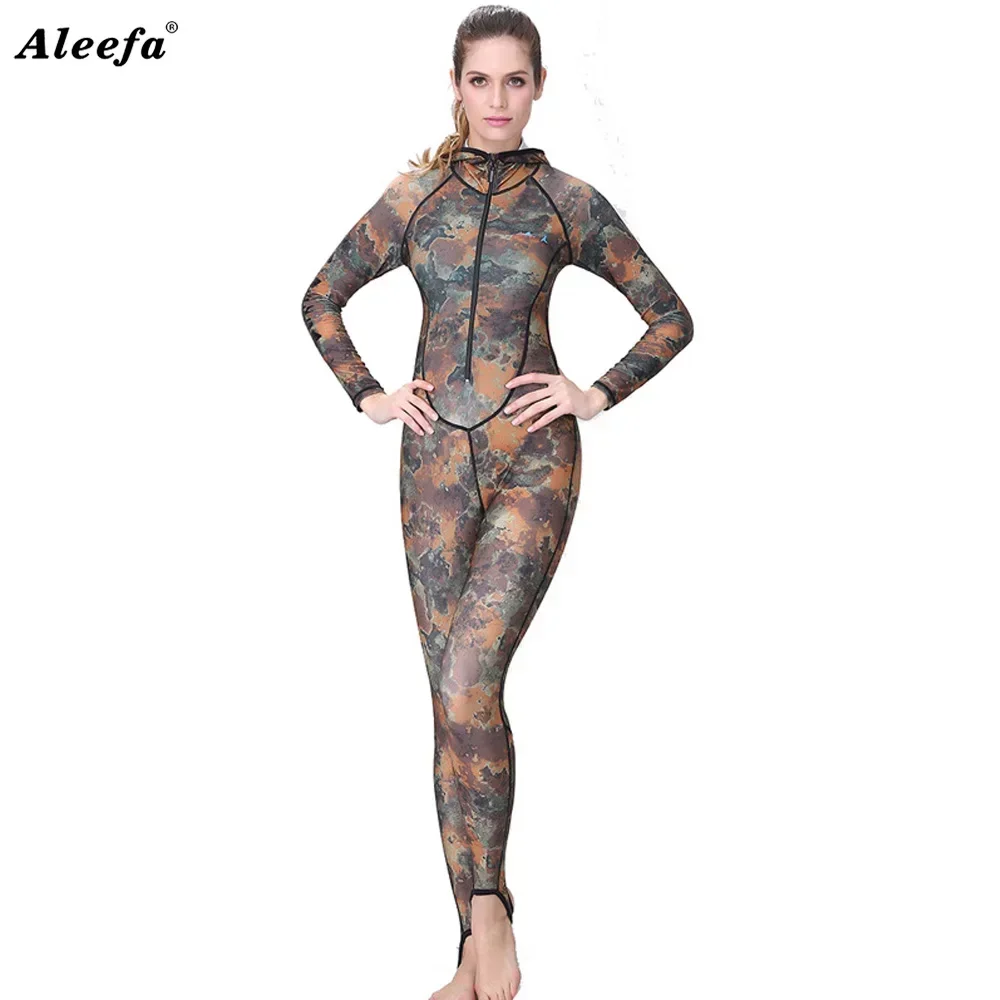 Maiô de pesca submarina, roupa de banho com proteção uv para homens e mulheres, maiô de elastano para mergulho