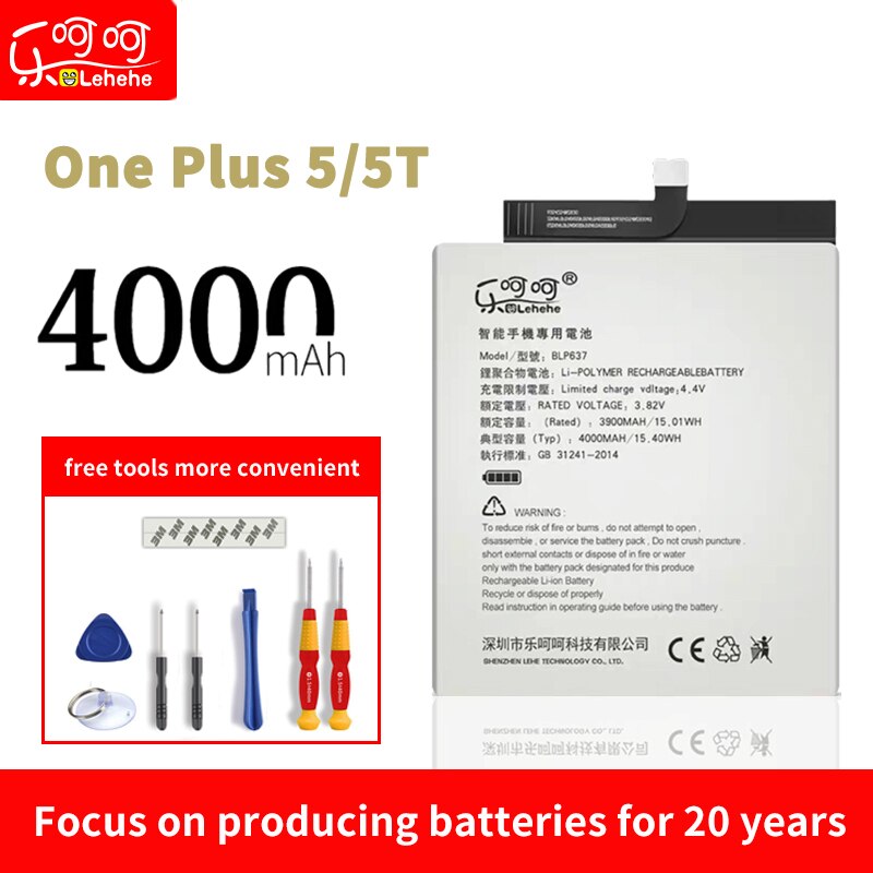 BLP613 BLP633 BLP637 für eins Plus 3 3T 5 5T batterie 4000 mAh für eins Plus 3 3T 5 5T interne Batterie Ersatz: einer Plus 5