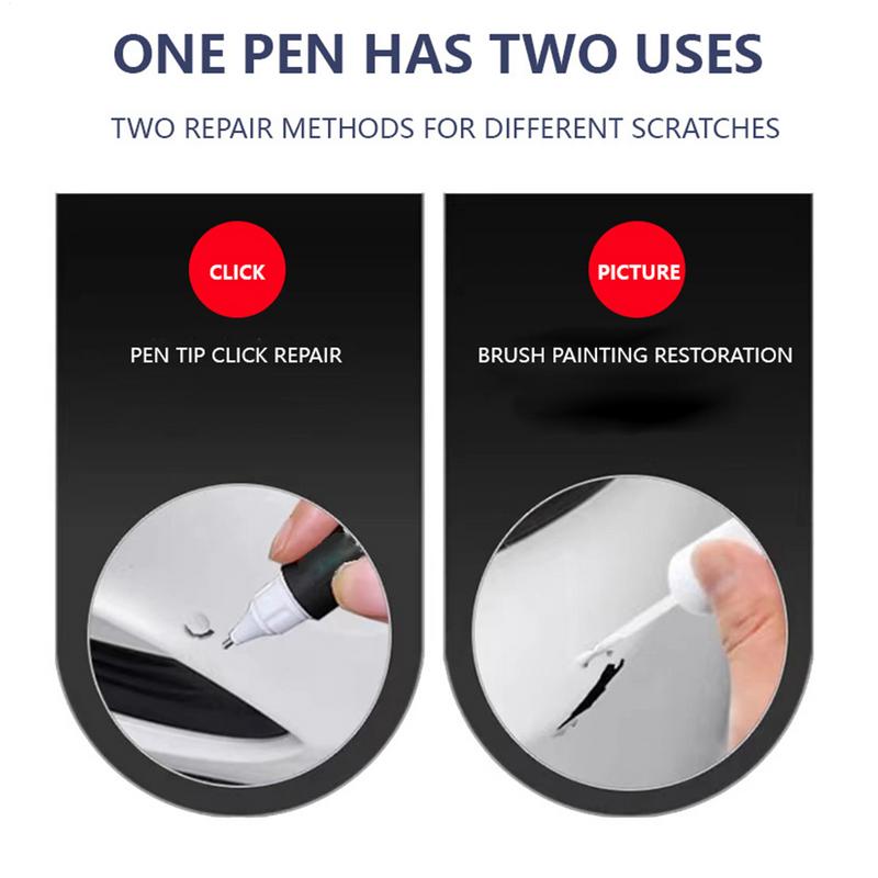 Car Paint Pen Waterproof Portable Auto Vehicle Paint Pen Fast Drying Marker Car Accessories White Black Blue Red Silver Grey