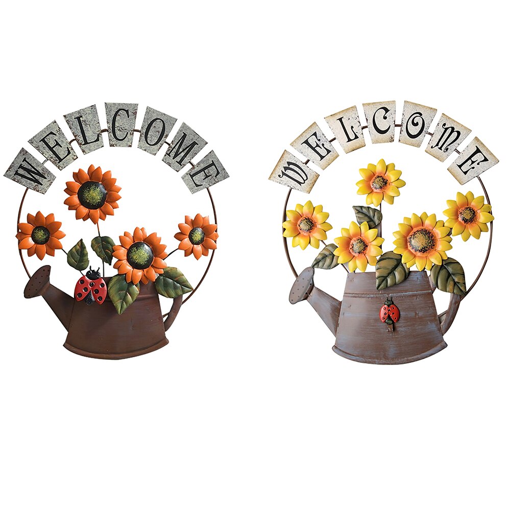 Tuin Welkom Tekenen Welkom Teken Handcrafts Metalen Voordeur Decor Muur Opknoping Teken Voor Deur Veranda Bar Cafe