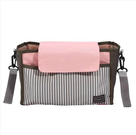 Diaper Bag Baby Feeding Bottle Thermal Bag Mommy Storage Bag Cart Bag (Black)