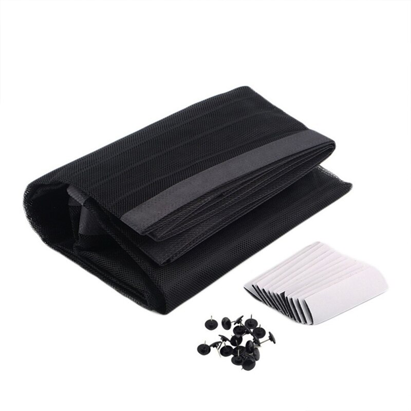 Summer Magnetic Screen Door Curtain Anti Mosquito Insect Fly Bug Curtains Automatic Closing Suitable For Bedroom Front Door: Black  type 1 / 80 x 210cm