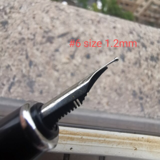 Punta de pluma estilográfica redonda ancha (1,2mm) o doble ancha (1,5mm) para pulir tinta, pluma para de negocios de escritura, 1 ud.