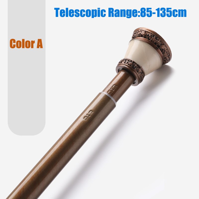Punch-Free Nordic Telescopic Rod Shower Curtain Rod Set High-end Shower Curtain Hooks Adjustable Bathroom/Window Curtain Rod