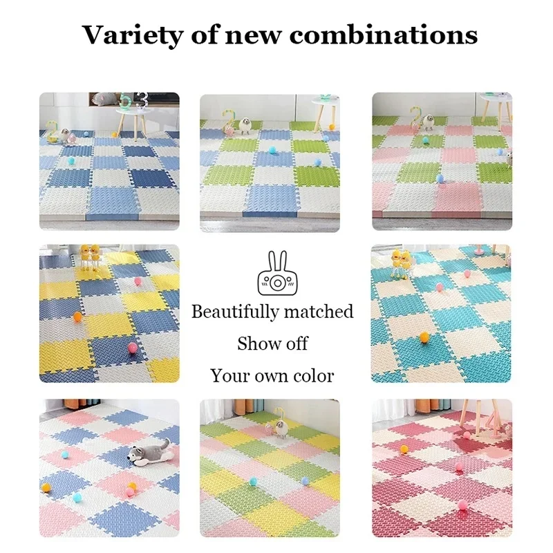 Tapis de sol en mousse pour enfants, 2.5cm d'épaisseur, couture pour enfants, ramper, escalade, maison, chambre à coucher, salon, Tatami