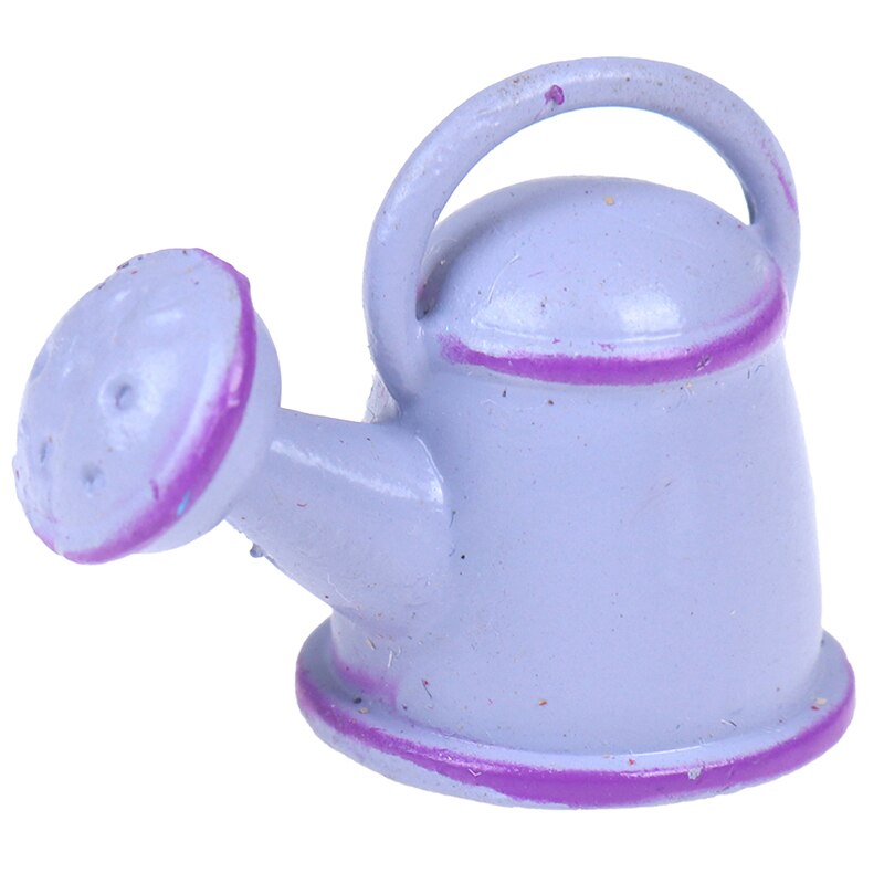 1/12 Dollhouse Miniature Watering Can Handicrafts Model Dollhouse Decoration White Dollhouse Accessories Classic Baby Toys