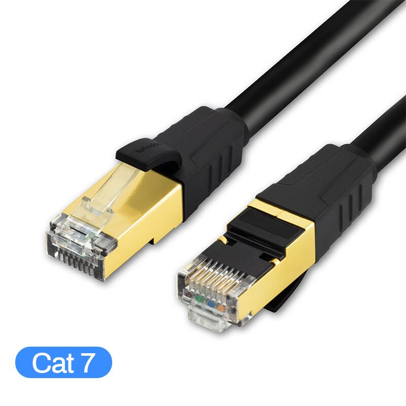 Cavo PC RJ45 Ethernet Cat 8 10m 30m 40Gbps 2000MHz cavo Lan rete Internet schermatura laptop PS 4 Router Modem cavo Cat7: Cat 7 / 10m