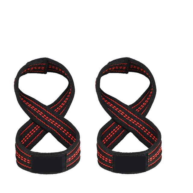 Classic Figure 8 Weight Lifting Straps Power lifting DeadLift Pull Up Wrist Strap Gym Fitness Bodybuilding Auxiliary Equipment: Size S