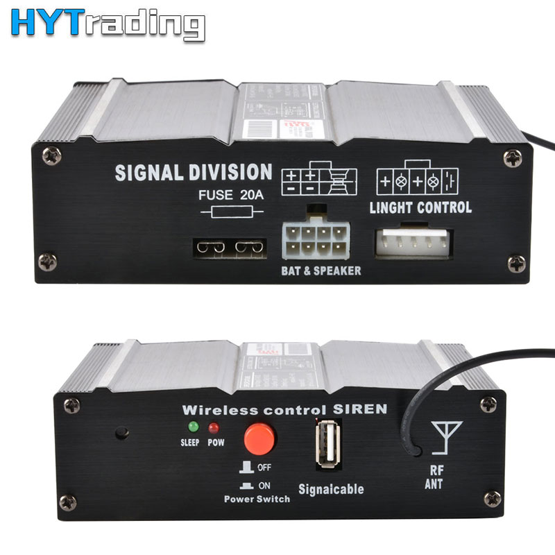 Super Loud 200W For Car Auto Truck Police Fire Siren 8 Tone Alarm Warning Speaker Black Shell DC 12V Multi-tones Horn