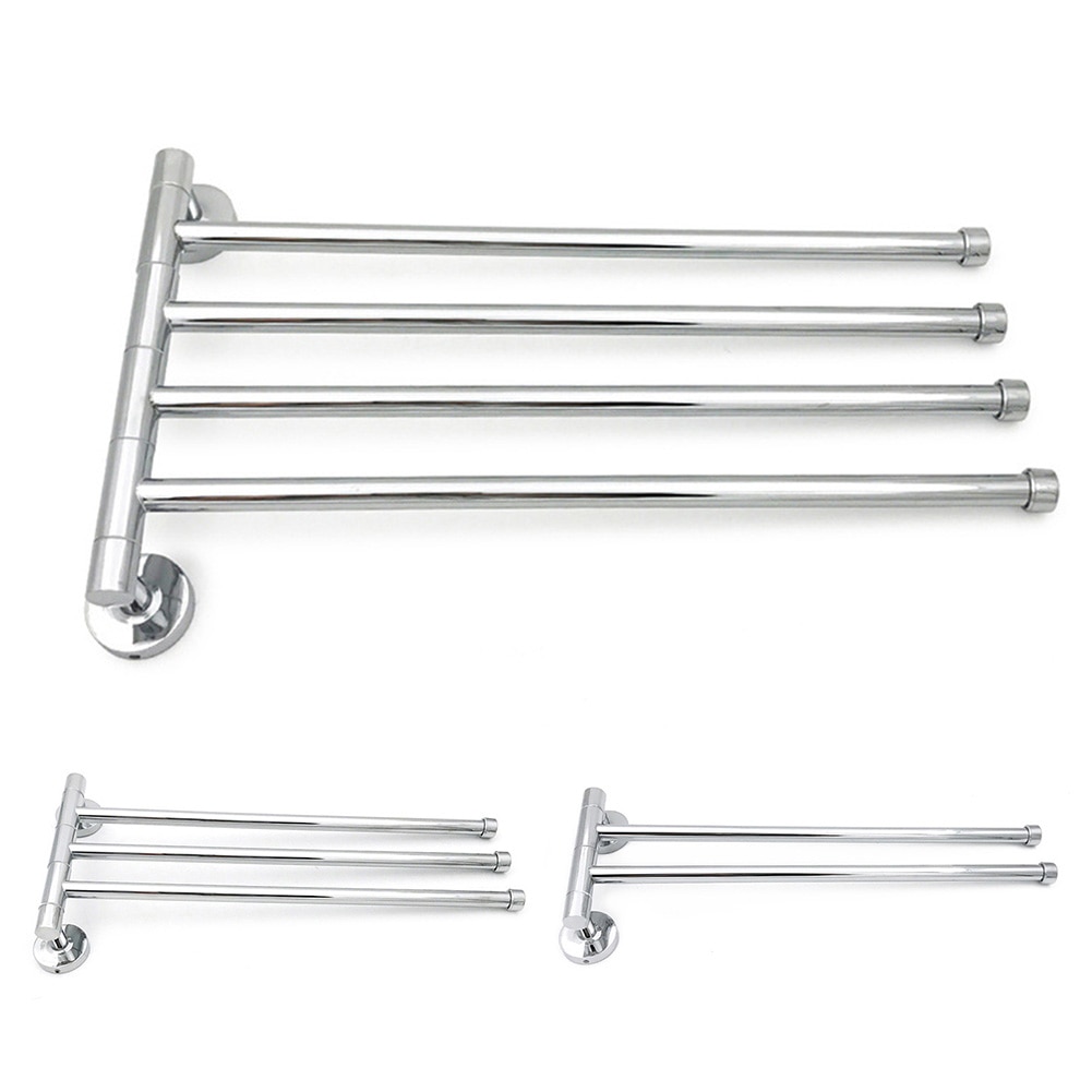Handdoekenrek 4/3/2 Armen Handdoek Opknoping Badkamer Handdoekenrek Beweegbare Handdoek Bars Badkamer Producten Rvs swivel Bars