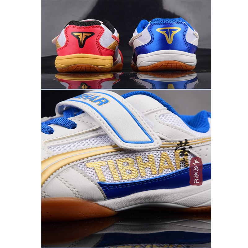Original Tibhar Children Table Tennis Shoes For Kids Boy Girls table tennis Ping Pong Sport game Sneakers
