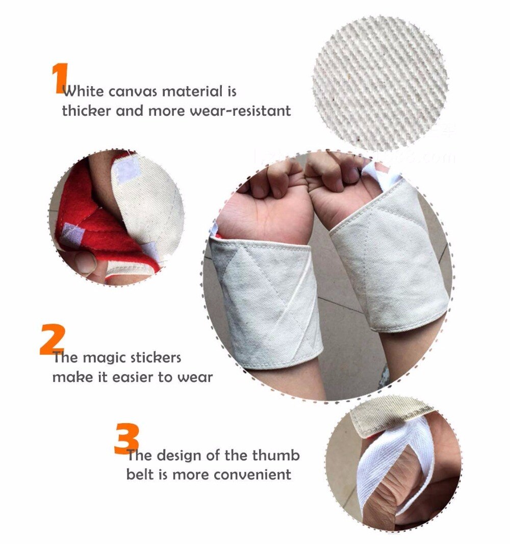 Adjustable Spark Resistant Wrist Protection Wraps with Thumb Loops Canvas Thicken Welding Wrist Protector