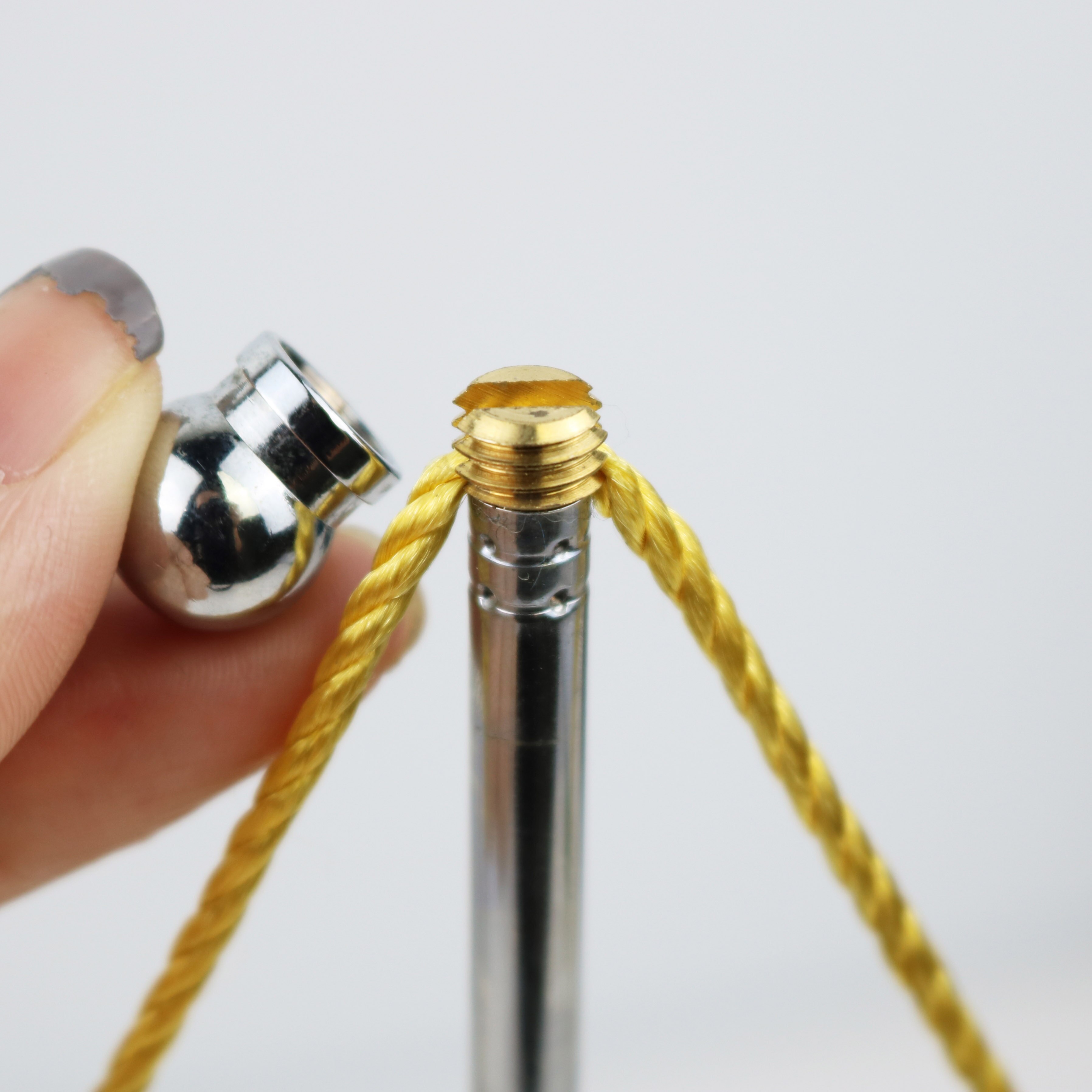 Standard Single Pole Stainless Steel Desk Telescopic Flagpole 28.5-50cm