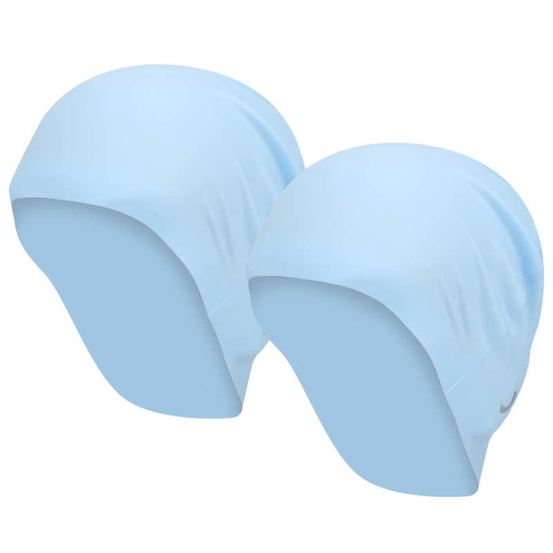 2pcs Unisex Swimming Hat Adult Swimming Cap Silicon Swimming Pool Cap Swim Pool Hat Waterproof Swim Hat Diving: Blue