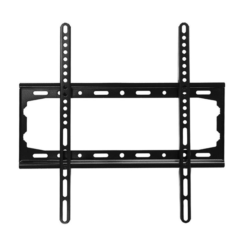 Black 26 to 55 inch Screen TV Wall Mount with Adjustable Tilt and Entertainment Shelf | Floating AV, DVD Shelving: Default Title