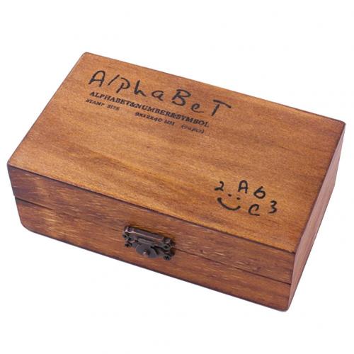 Assorted Stamp 70Pcs/Set Wooden Numbers English Letters Dates Alphabet Stamps Diary Paper Decor Office School Supplies: Handwriting
