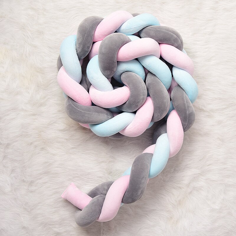 3M Länge Tragbare Baby Stricken Krippe mit Kissen Neugeborenen Baby Room Decor Nestchen Braid Für Infant