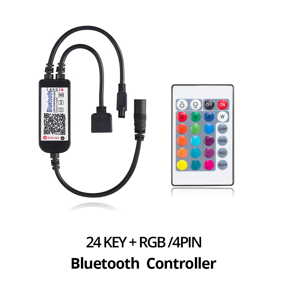 USB LED Controller RGB Bluetooth 24 Tasten 40 Tasten IR-Controller RGBW RGBWW Für LED Streifen Bluetooth Musik Licht Fernbedienung: Bluetooth 24key RGB