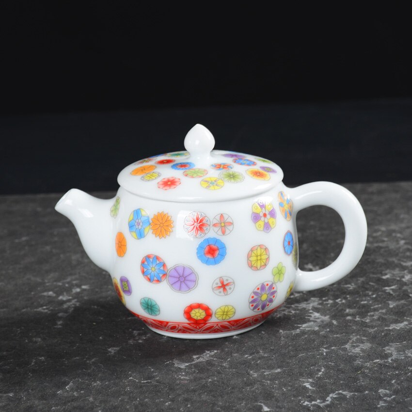 Jingdezhen Teapot Home Drinkware Tieguanyin Green Tea Kettles Brief Ceramic Gaiwan Porcelain 200cc Office Tea Ceremony Teaware