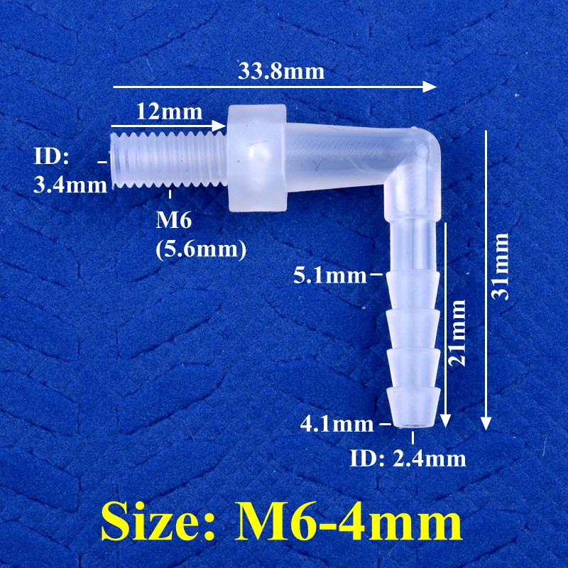5 ~ 200Pcs M6 ~ M12 Om 4 ~ 12Mm Food Grade Plastic Pp Pagode Elbow Connector Aquarium tank Fittingen Micro Irrigatie Waterslang Joint: Bruin / 1''