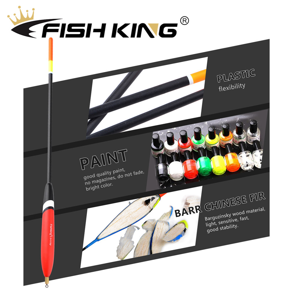 FISH KING-boya de corcho Balsa Bobber, pesca accesorios articulos de pesca pesca mar herramientas de pesca artículos de pesca boyas flotantes de pesca pesca s4 unids/paquete, 1,2 + 2,0g/1,5 + 1,5g/2,0 + 2,0g/2,5 + 3,0g