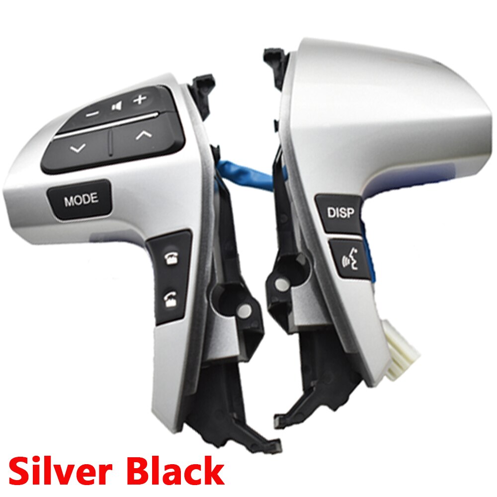 For TOYOTA HILUX /VIGO /COROLLA /CAMRY /HIGHLANDER /INNOVA / Premio Button Switches Steering Wheel Combination Control Switch: Silver Black
