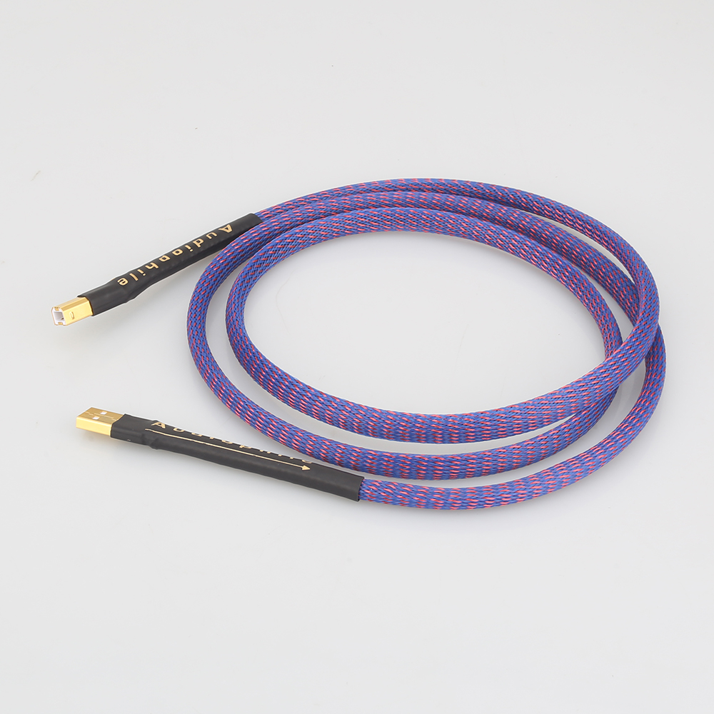 A53+DW27 Hi-End Copper USB audio cable data USB cable DAC USB hifi cable A-B usb cable