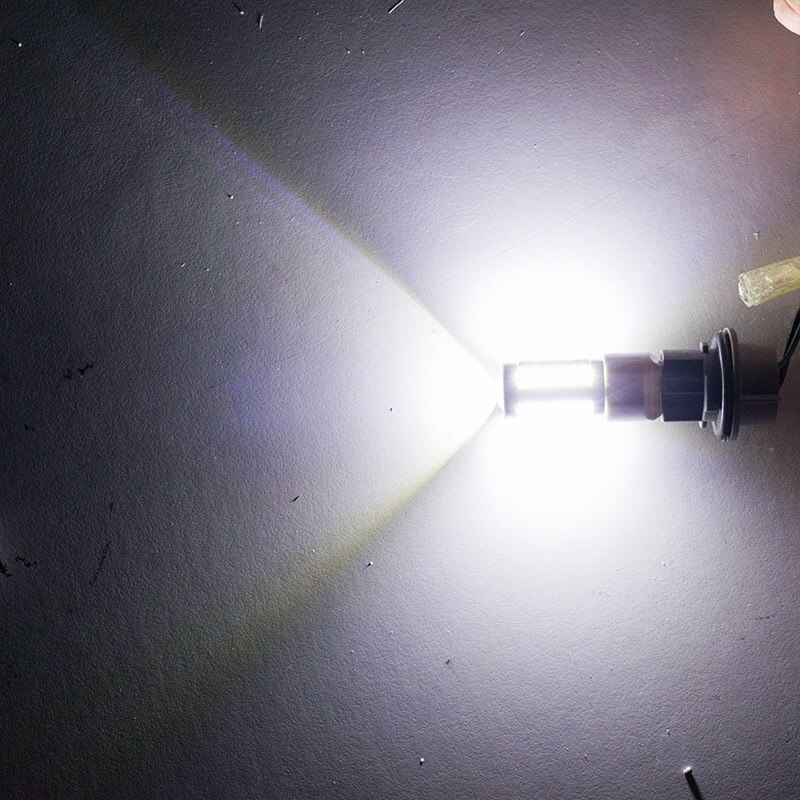 Bombilla trasera de coche LED T20 WY21W 7440 W21W 33 SMD 5630 5730, luz de freno, luz de marcha atrás de coche, indicador de dirección trasero, rojo, blanco y ámbar: Blanco