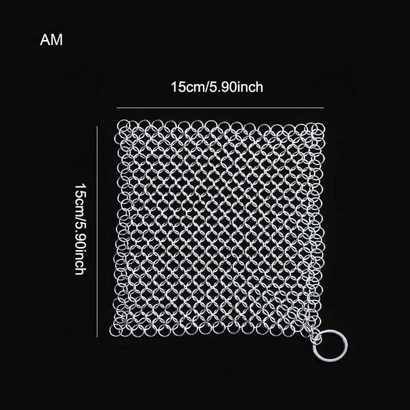 Housewares Kitchenware Clean Chain Mail Armor Kichen Chainmail Cleaning Housework Wire Cleaning Ball Tools Accessories: AM