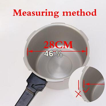 18 20 22 24 26 32Cm Snelkookpannen Wit Silicone Rubber Pakking Afdichtring Snelkookpan Afdichtring Keuken koken Gereedschap: inner size 28 cm