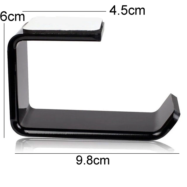 Soporte para auriculares, colgador de auriculares montado autoadhesivo, pantalla de Monitor de PC, gancho para auriculares, accesorios para auriculares: Caqui
