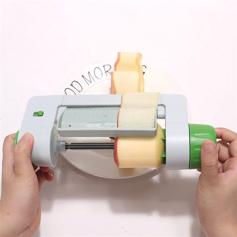 Rotary Manual Vegetable Fruit Cutter Multifunctional Potato Apple Veggie Sheet Slicer Peeler for Zucchini Beets Home Tools U3