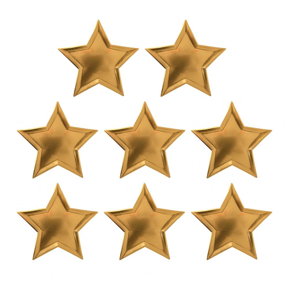 8Pcs/Set Disposable Paper Plate Star Shape Party Plates Bright-color Tableware for Wedding Picnic Birthday platos desechables