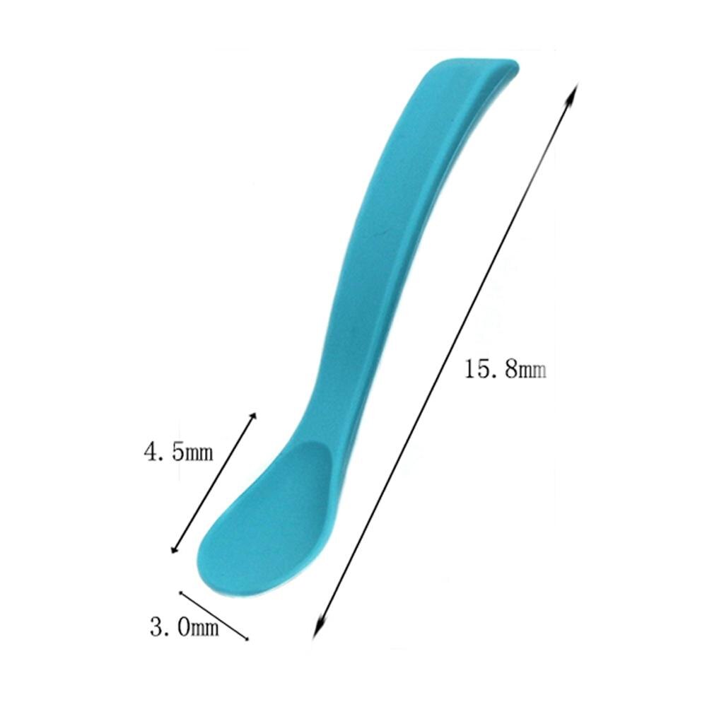 Cuchara de silicona suave para bebé, cucharas de alimentación de bebé de grado alimenticio, vajilla de seguridad, cucharas de aprendizaje infantil