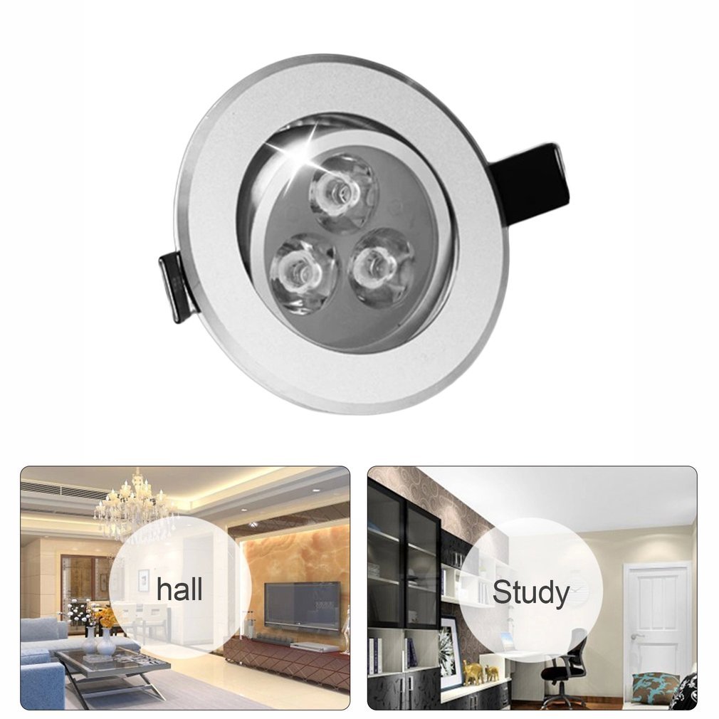 Icoco 3W/5W Led Downlight Verzonken Indoor Plafondlamp Spot Light Ronde Achtergrond Muur Kast Display Teller thuis Lamp