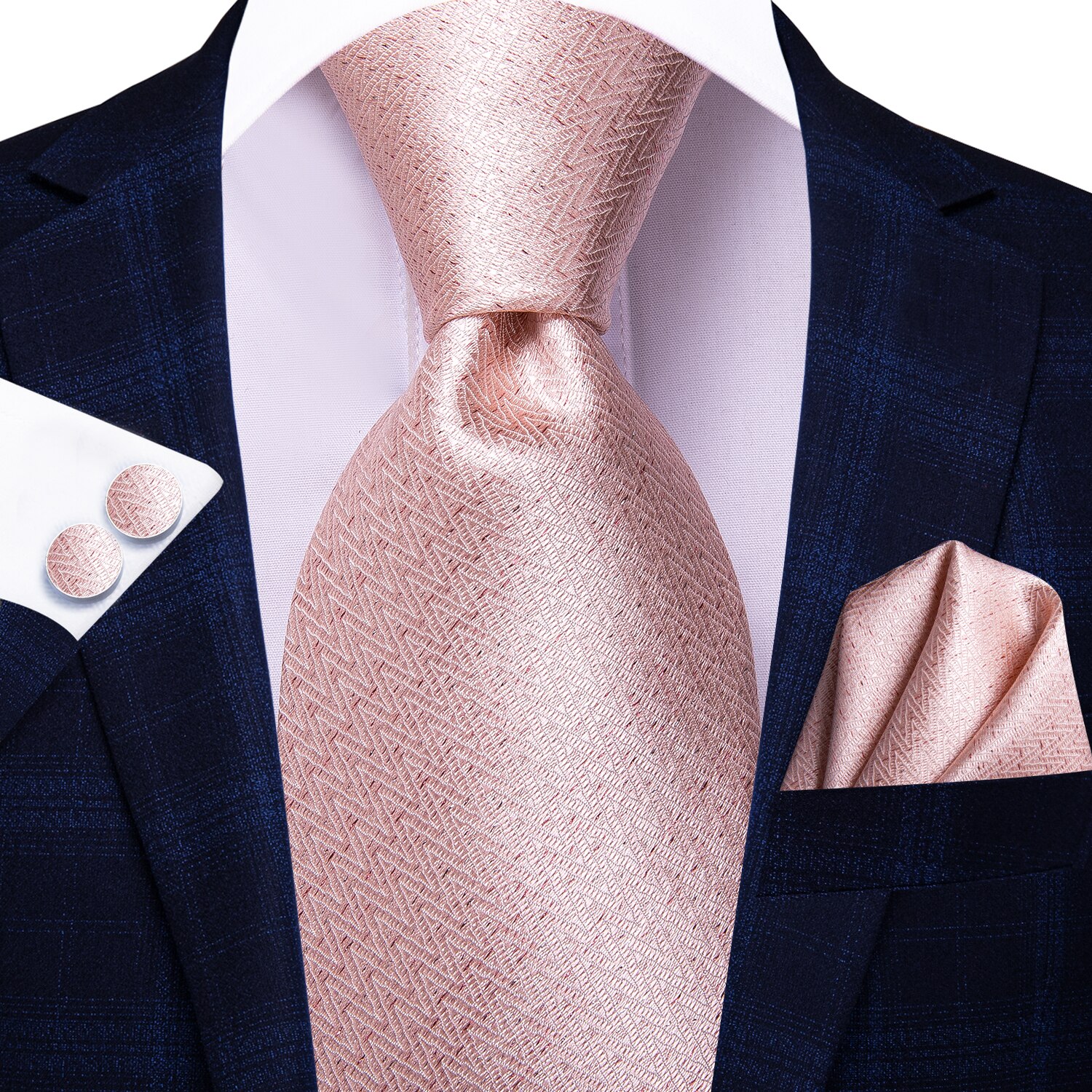Hi-Tie – cravate à carreaux noirs pour hommes, nouvelle Business, 100% soie, 8.5cm, cravate de luxe formel, mariage de: 3349