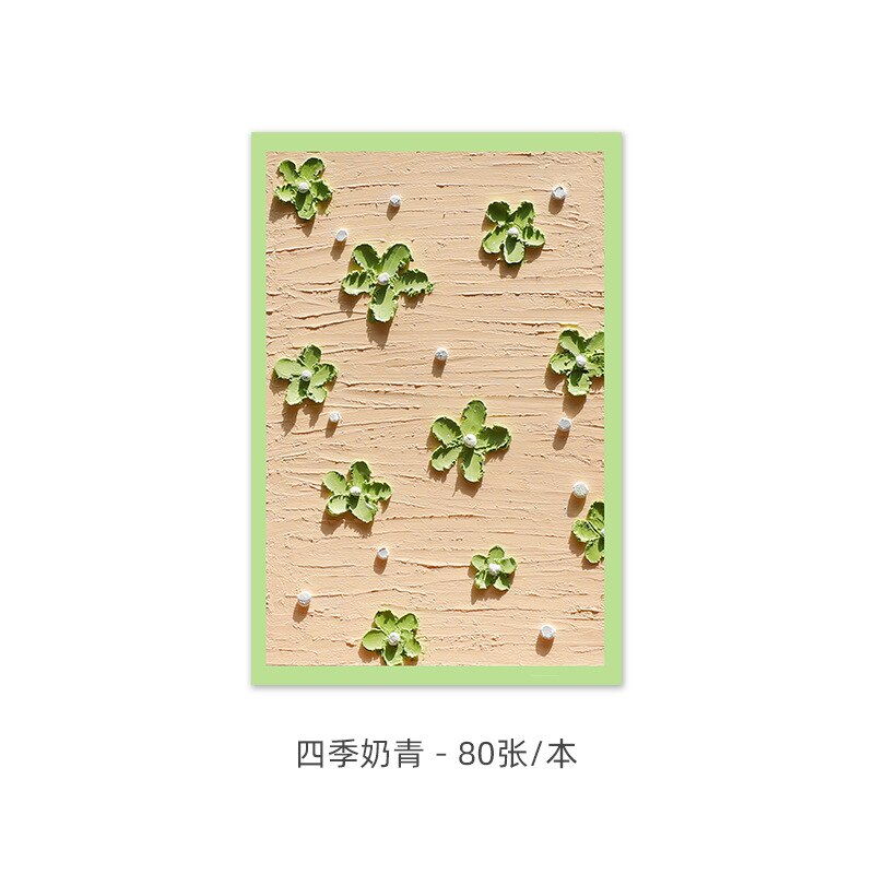 Olie Pastel Sticky Notes Gastenboek Note Notebook Zelfklevende Briefjes Student Briefpapier Schoolbenodigdheden Terug Naar School Memo Pad: 4