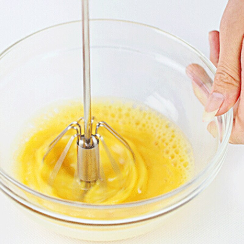 1pc metal æg visper metal håndtryk roterende halvautomatisk piskeris skum rotere hånd køkken madlavning værktøj